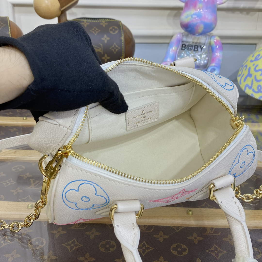 LV M46667 Louis Vuitton Speedy Bandouliere 20 Handbag Beige