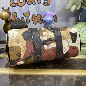LV M46678 Louis Vuitton Keepall Bandouliere 25 Bag Brown - Default Title - View 4