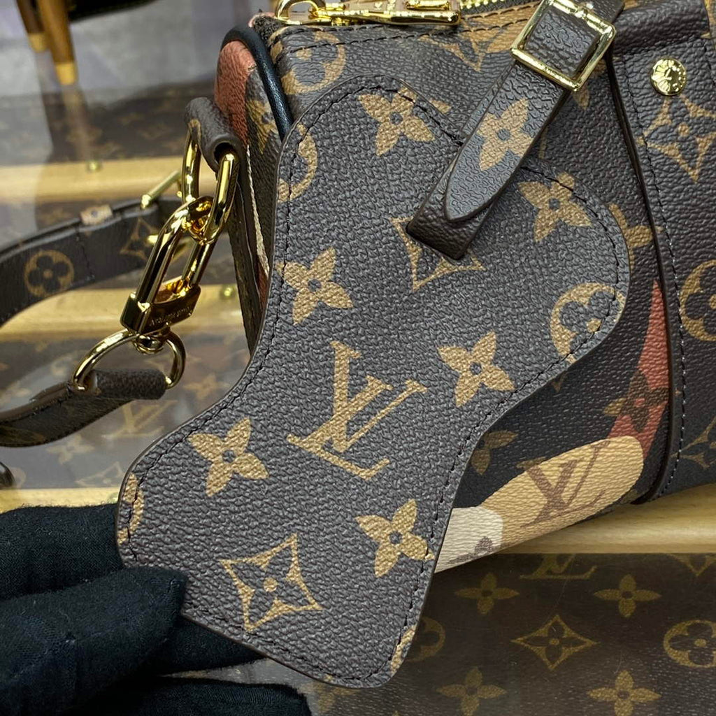 LV M46678 Louis Vuitton Keepall Bandouliere 25 Bag Brown