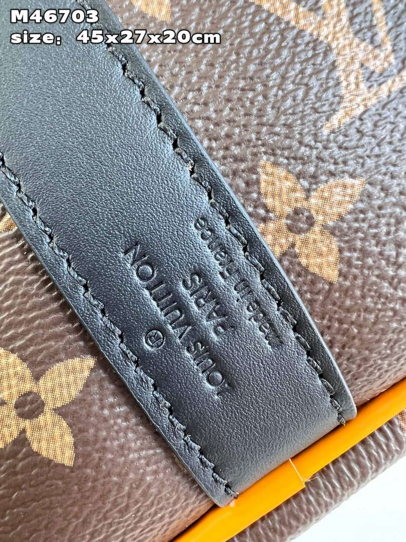 LV M46703 Louis Vuitton Keepall Bandouliere 45 Bag Radiant Sun