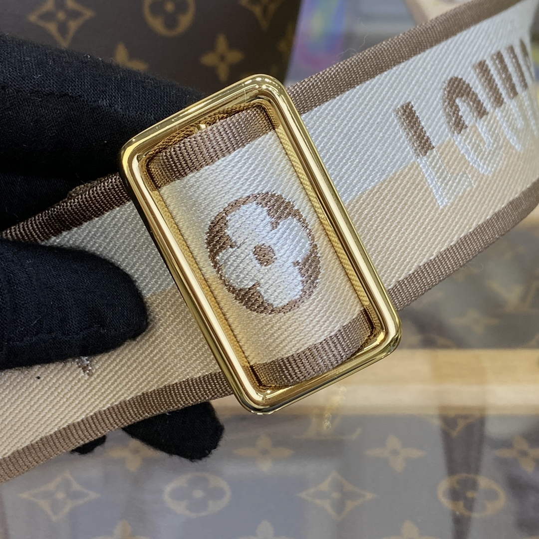 LV M46705 Louis Vuitton Neverfull BB Handbag Beige - Default Title - View 6
