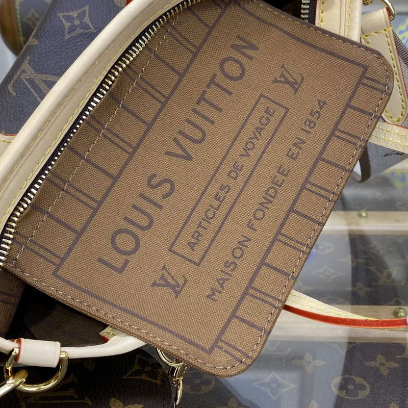 LV M46705 Louis Vuitton Neverfull BB Handbag Beige - Default Title - View 8