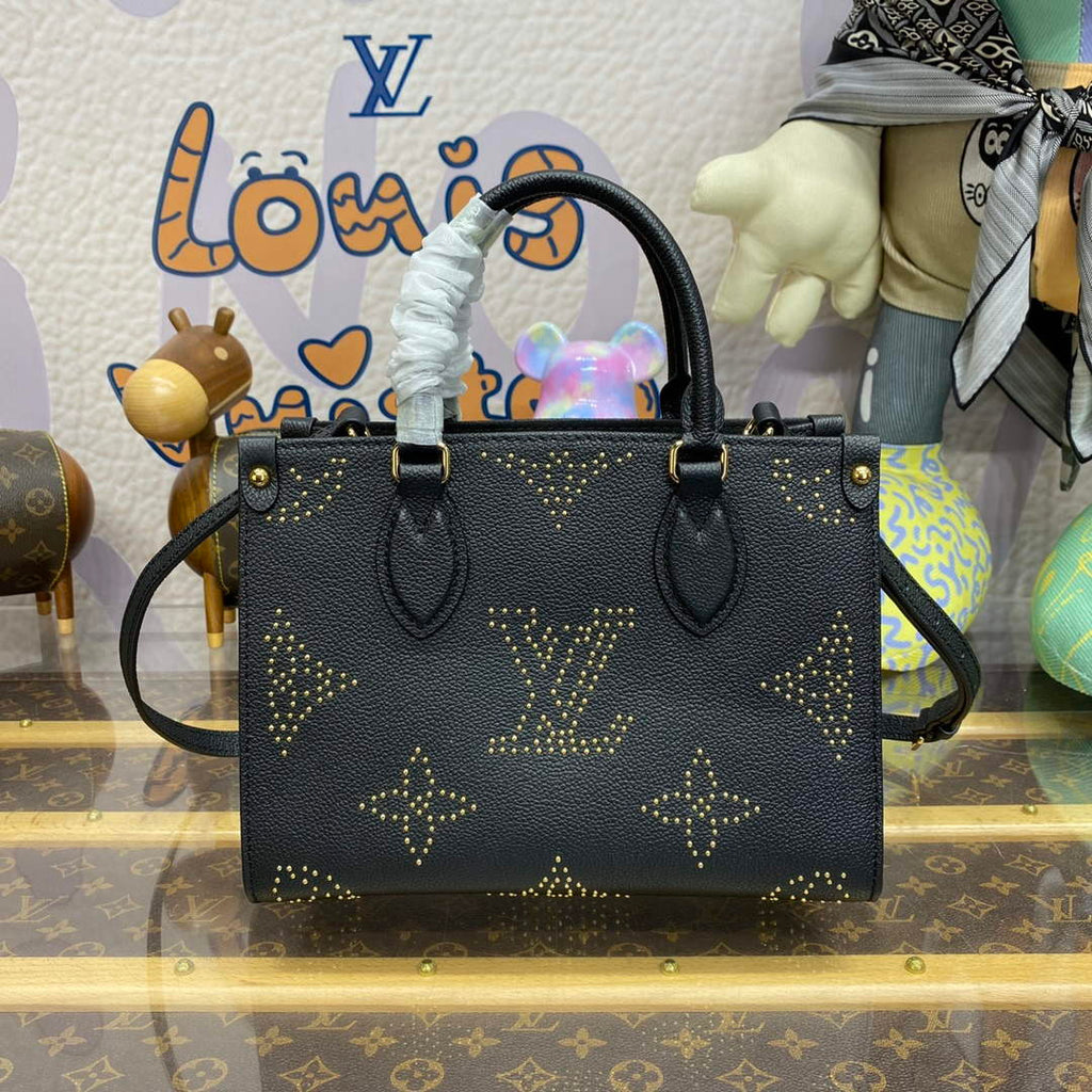 LV M46733 Louis Vuitton OnTheGo PM Handbag Black
