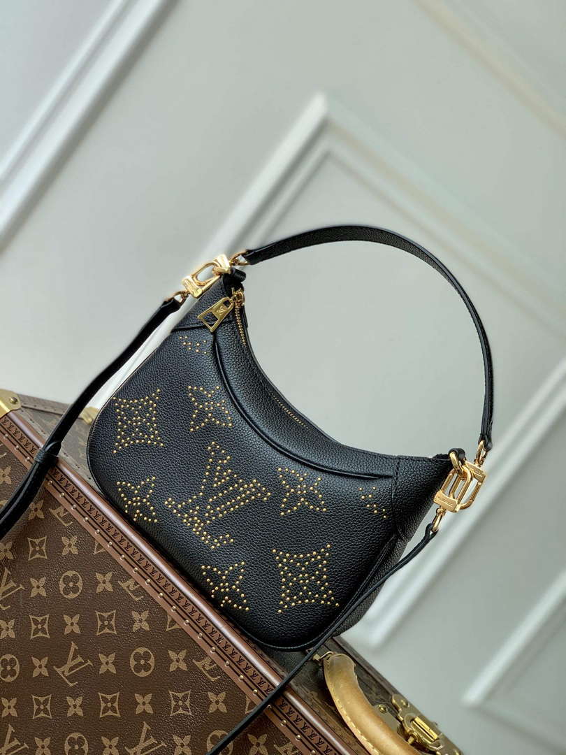 LV M46735 Louis Vuitton Bagatelle Handbag Black - Default Title - View 2