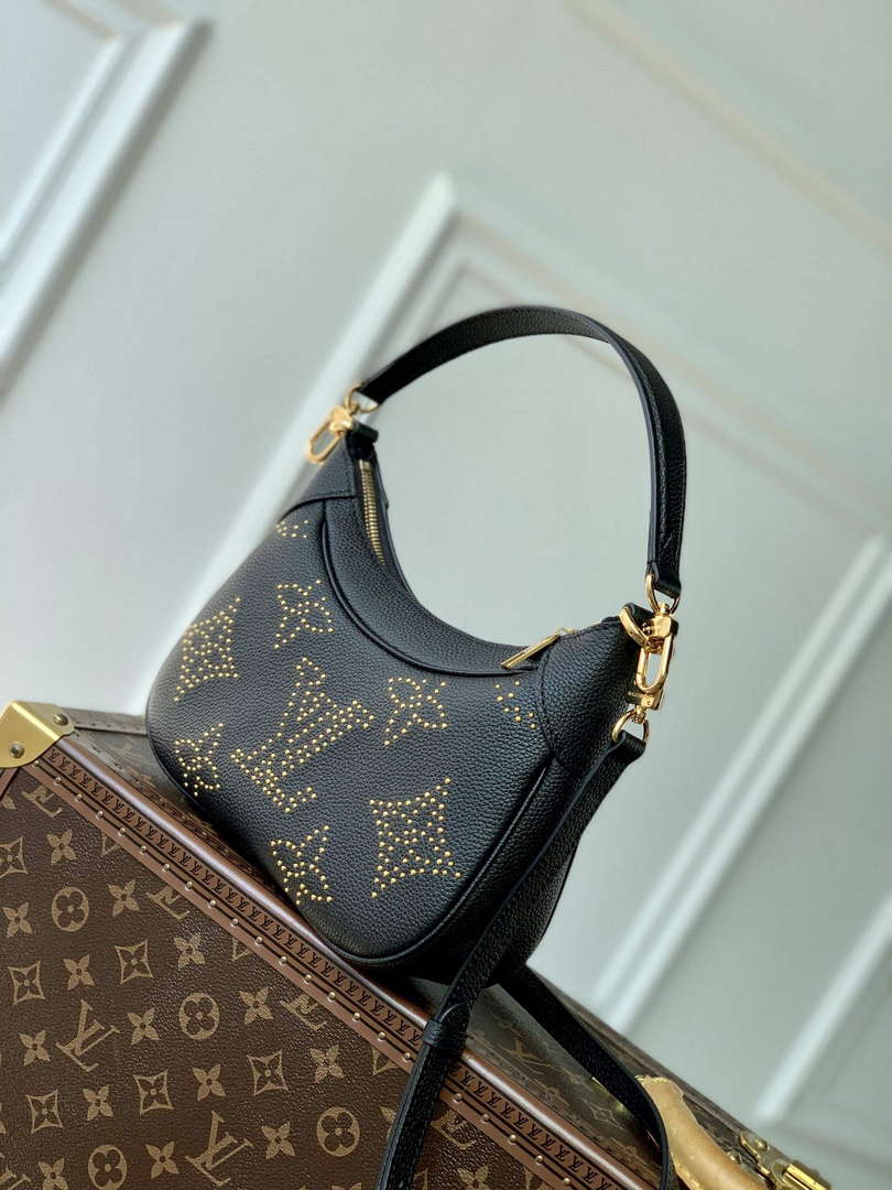LV M46735 Louis Vuitton Bagatelle Handbag Black - Default Title - View 3
