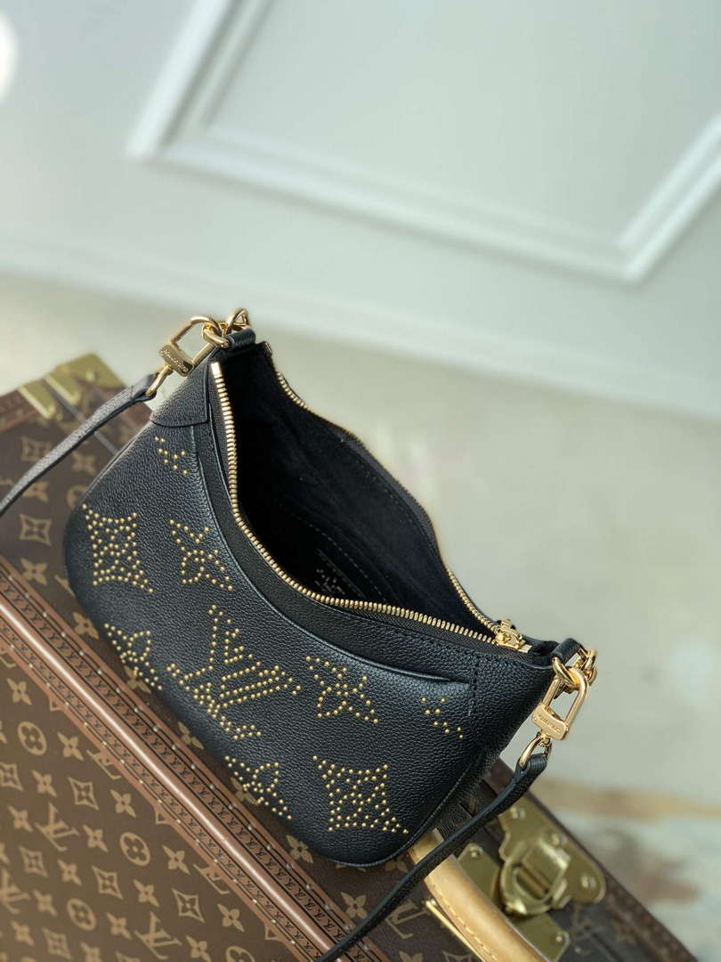 LV M46735 Louis Vuitton Bagatelle Handbag Black - Default Title - View 8