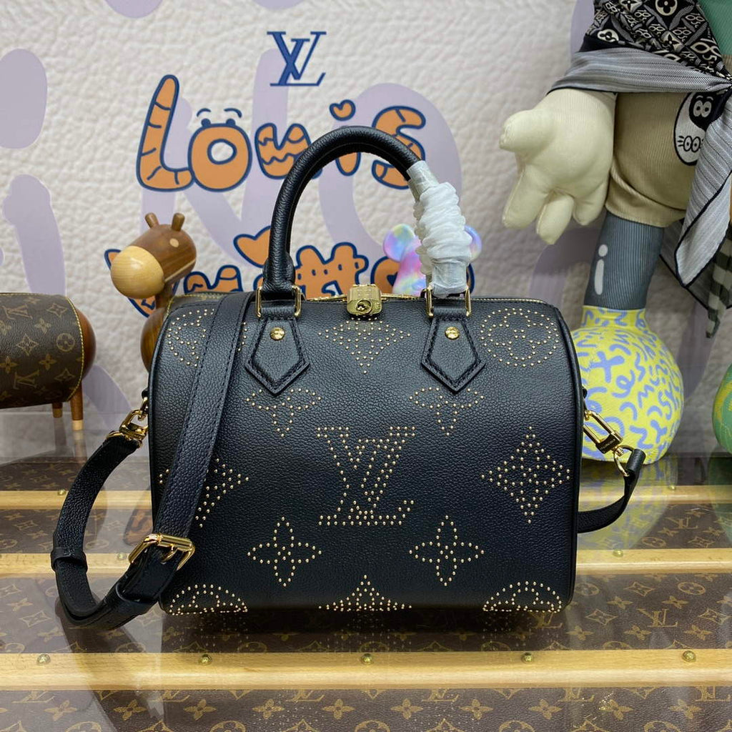 LV M46736 Louis Vuitton Speedy Bandouliere 25 Handbag Black