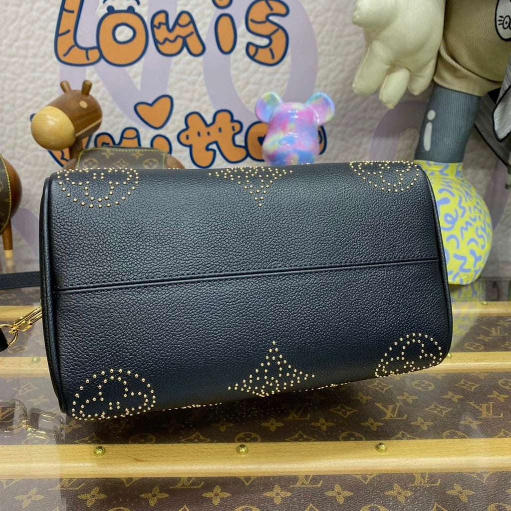 LV M46736 Louis Vuitton Speedy Bandouliere 25 Handbag Black