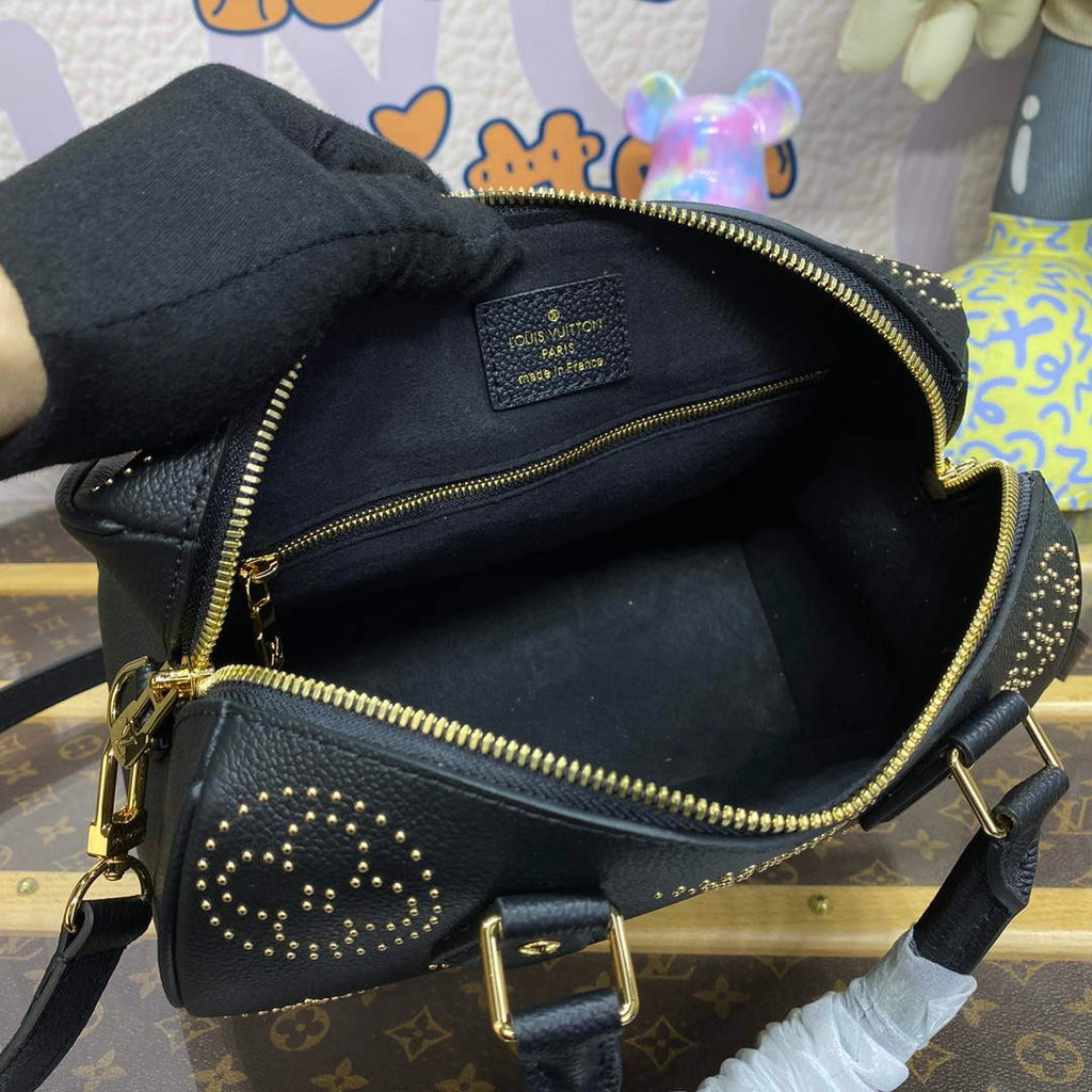 LV M46736 Louis Vuitton Speedy Bandouliere 25 Handbag Black