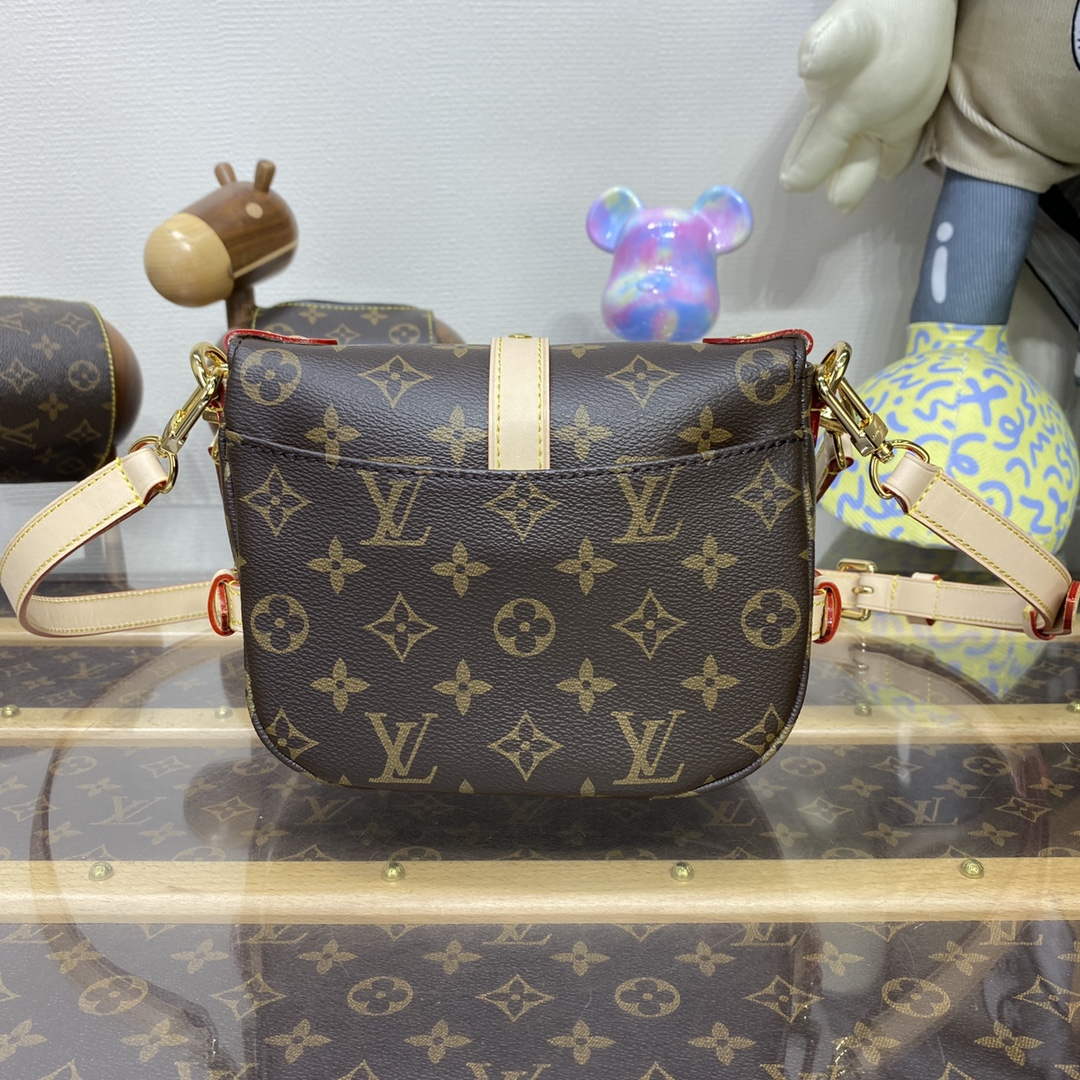 LV M46740 Louis Vuitton Saumur BB Saddle Bag Brown - Default Title - View 2