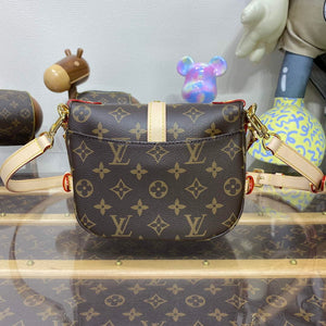 LV M46740 Louis Vuitton Saumur BB Saddle Bag Brown - Default Title - View 2