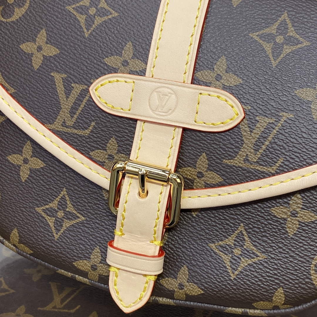 LV M46740 Louis Vuitton Saumur BB Saddle Bag Brown - Default Title - View 5