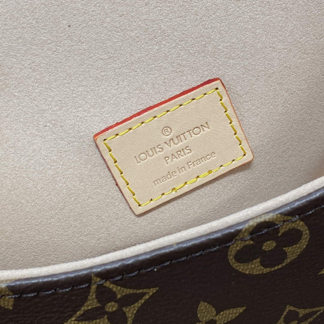 LV M46740 Louis Vuitton Saumur BB Saddle Bag Brown - Default Title - View 8