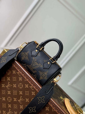 LV M46745 Louis Vuitton Nano Speedy Bag Black - Default Title - View 1