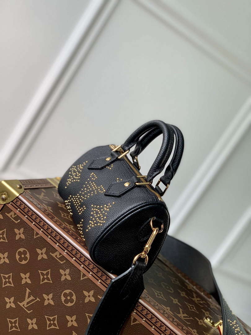 LV M46745 Louis Vuitton Nano Speedy Bag Black - Default Title - View 3