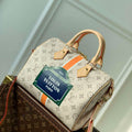 LV M46749 Louis Vuitton Speedy Bandouliere 25 Handbag Beige/Ocher - Default Title - View 1