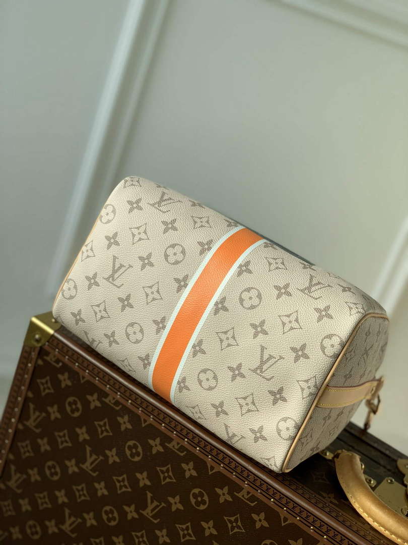LV M46749 Louis Vuitton Speedy Bandouliere 25 Handbag Beige/Ocher