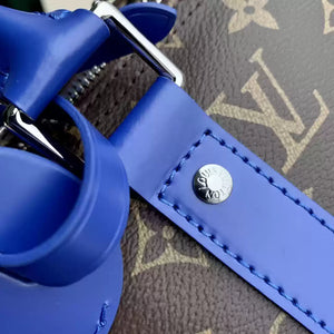 LV M46772 Louis Vuitton Keepall Bandouliere  50 Travel Bag Monogram Blue M12633 - Default Title - View 6