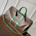 LV M46774 Louis Vuitton Keepall Bandouliere  50 Travel Bag Monogram Green - Default Title - View 1