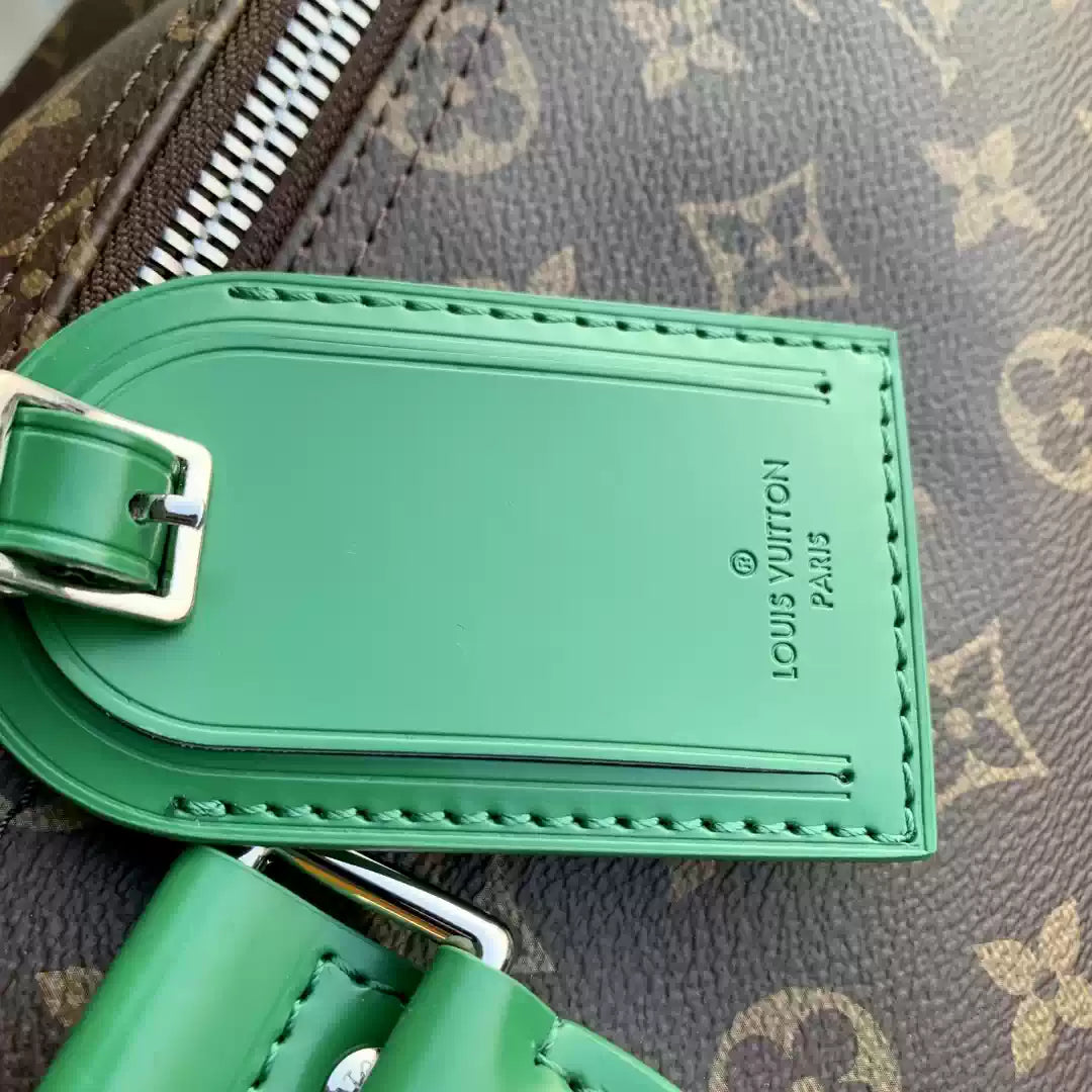 LV M46774 Louis Vuitton Keepall Bandouliere  50 Travel Bag Monogram Green - Default Title - View 7