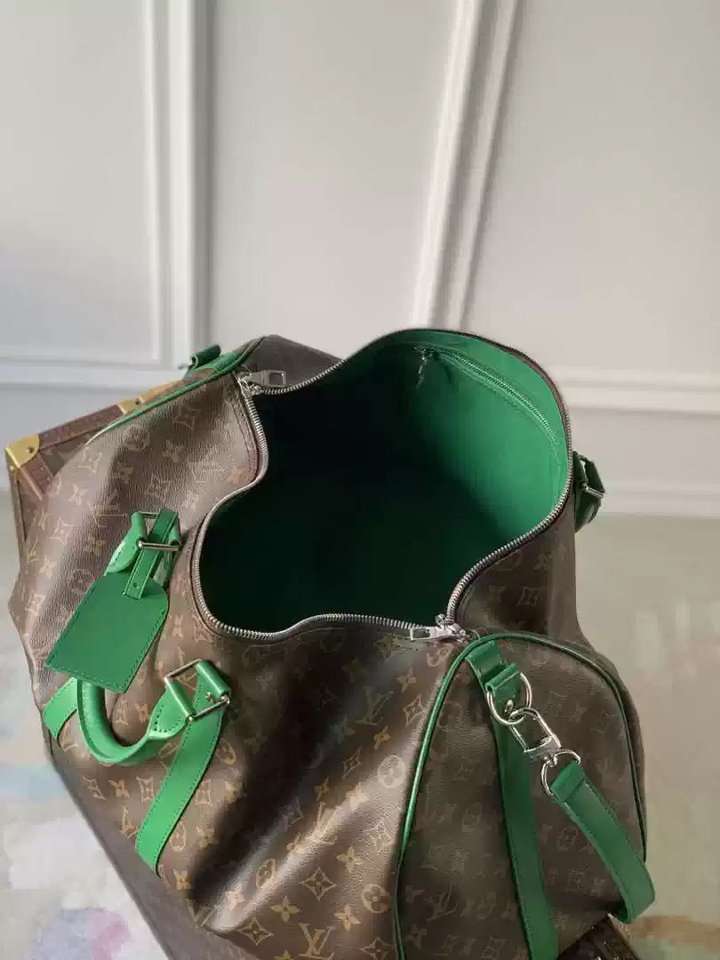 LV M46774 Louis Vuitton Keepall Bandouliere  50 Travel Bag Monogram Green