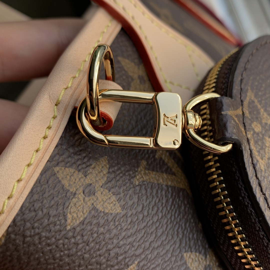 LV M46786 Louis Vuitton M46705 Neverfull BB Handbag Rose Peony - Default Title - View 5