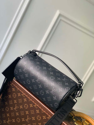 LV M46796 Louis Vuitton Soft Polochon PM Monogram Eclipse - Default Title - View 1