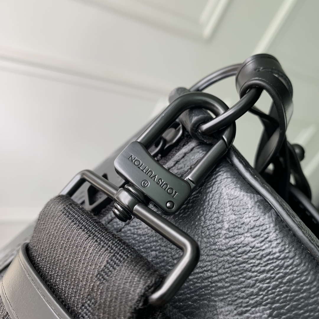 LV M46796 Louis Vuitton Soft Polochon PM Monogram Eclipse - Default Title - View 8