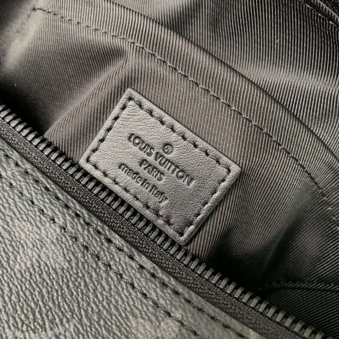 LV M46796 Louis Vuitton Soft Polochon PM Monogram Eclipse - Default Title - View 9