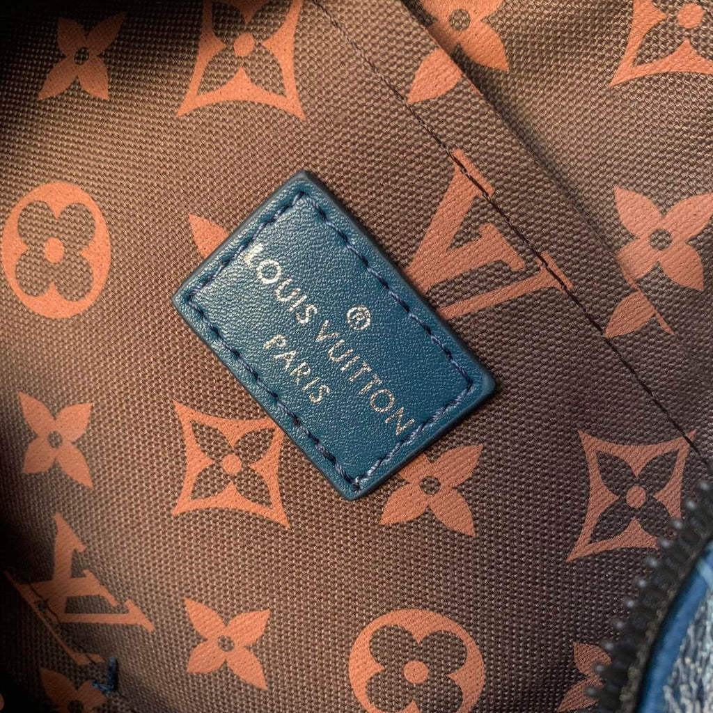 LV M46803 Louis Vuitton Keepall Bandouliere 25 City Bag Atlantic Blue