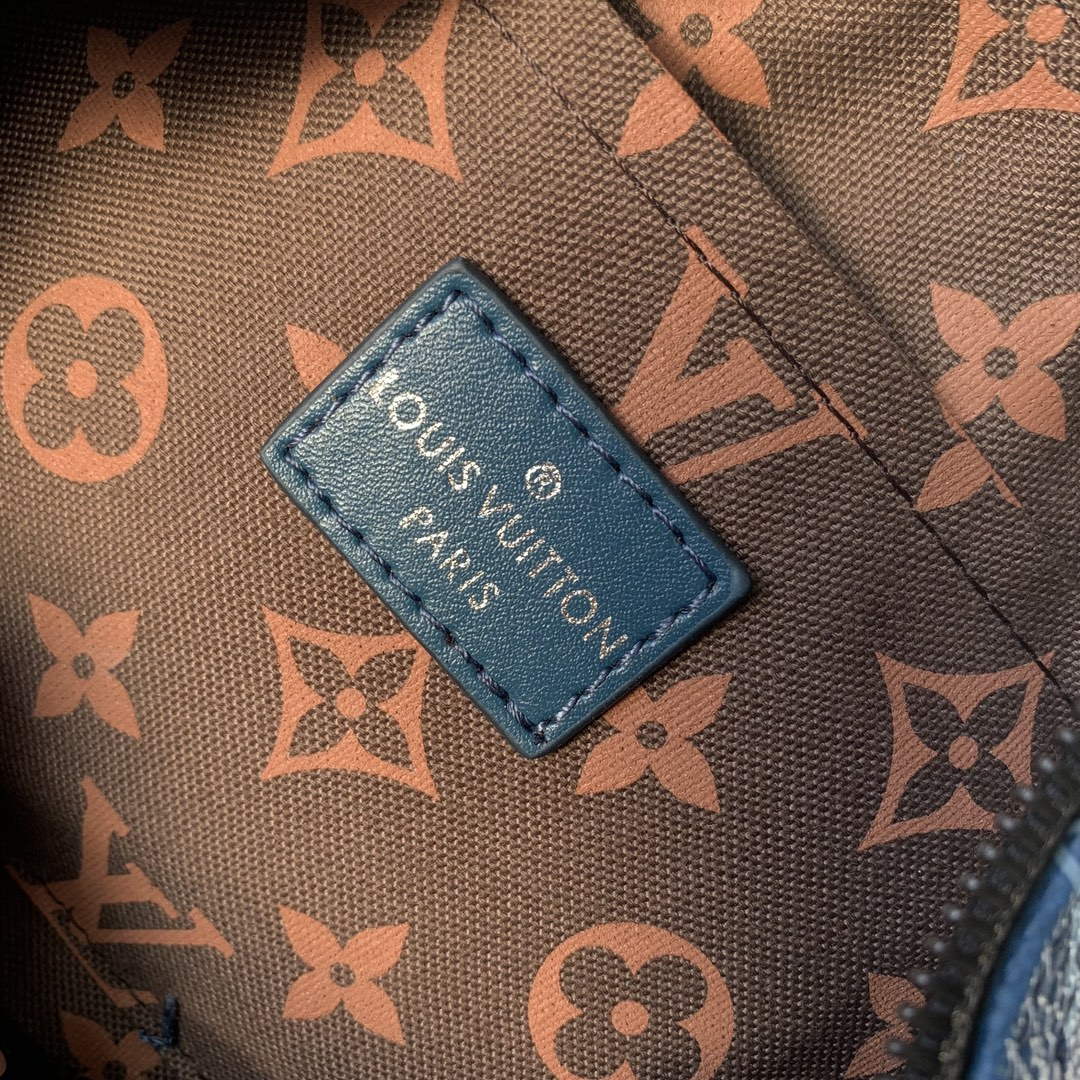 LV M46803 Louis Vuitton Keepall Bandouliere 25 City Bag Atlantic Blue