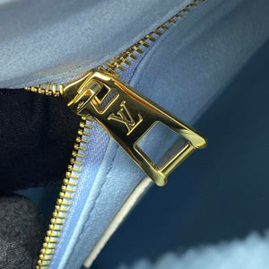 LV M46833 Louis Vuitton OnTheGo PM Bicolor Monogram Empreinte Leather Latte Blue - Default Title - View 7