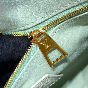 LV M46833 Louis Vuitton OnTheGo PM Bicolor Monogram Empreinte Leather Latte Green - Default Title - View 6