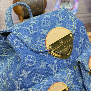 LV M46836 Louis Vuitton Venice Small Backpack Bag Monogram Denim - Default Title - View 5