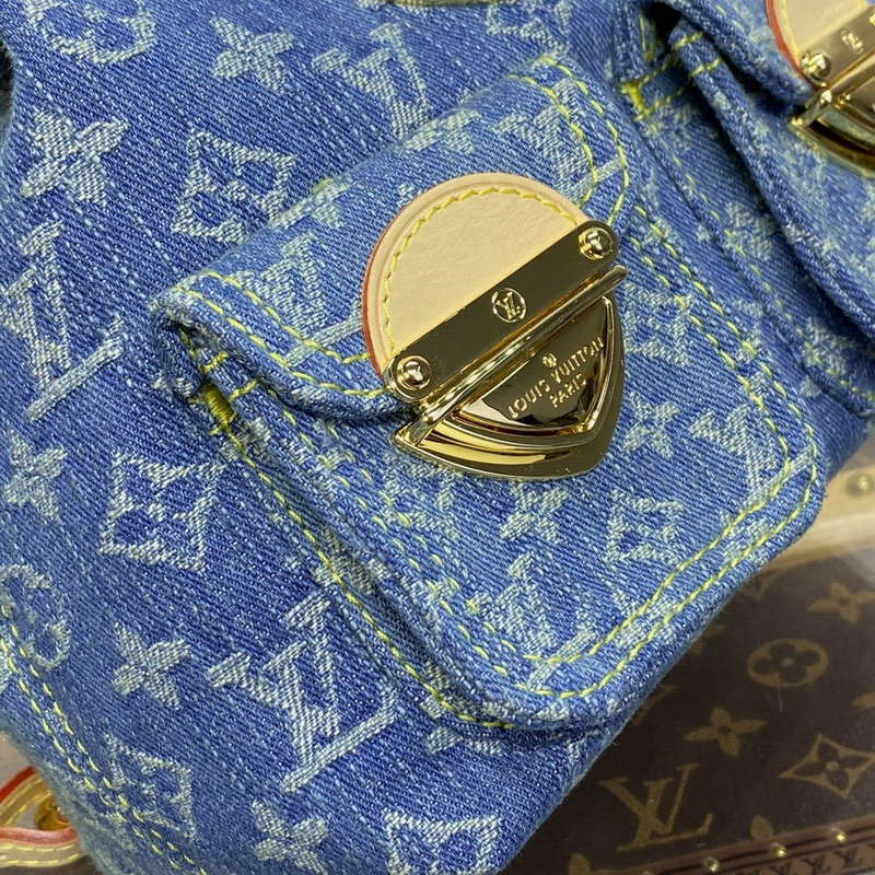 LV M46836 Louis Vuitton Venice Small Backpack Bag Monogram Denim - Default Title - View 6