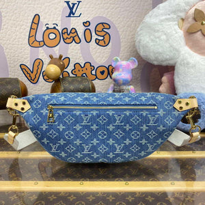 LV M46837 Louis Vuitton Venice High Rise Bumbag Monogram Denim - Default Title - View 2