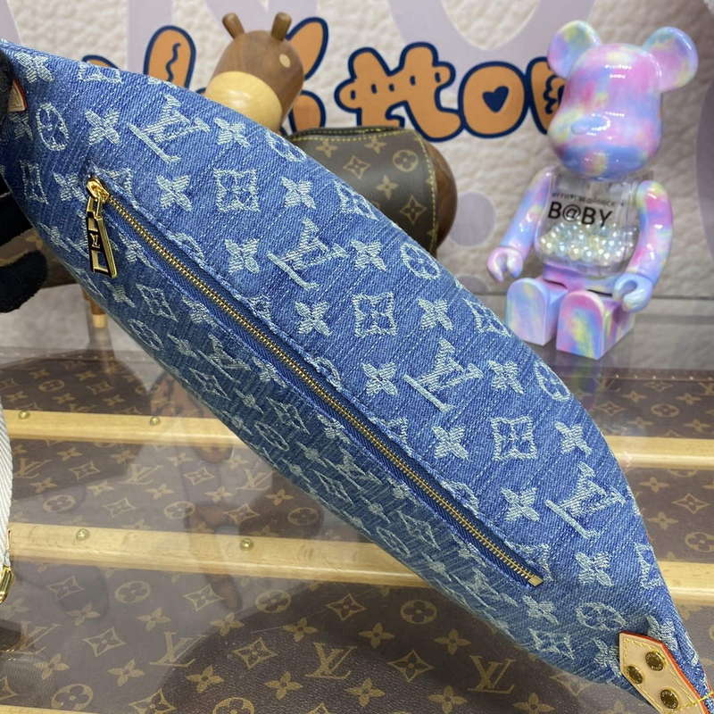 LV M46837 Louis Vuitton Venice High Rise Bumbag Monogram Denim - Default Title - View 4