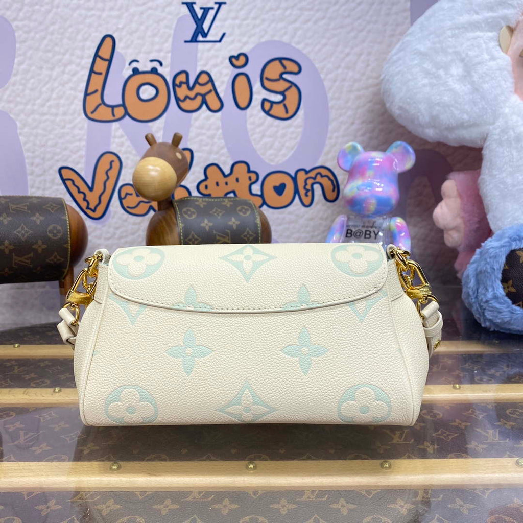 LV M46842 Louis Vuitton Favourite Bag bicolor Monogram Empreinte leather Green