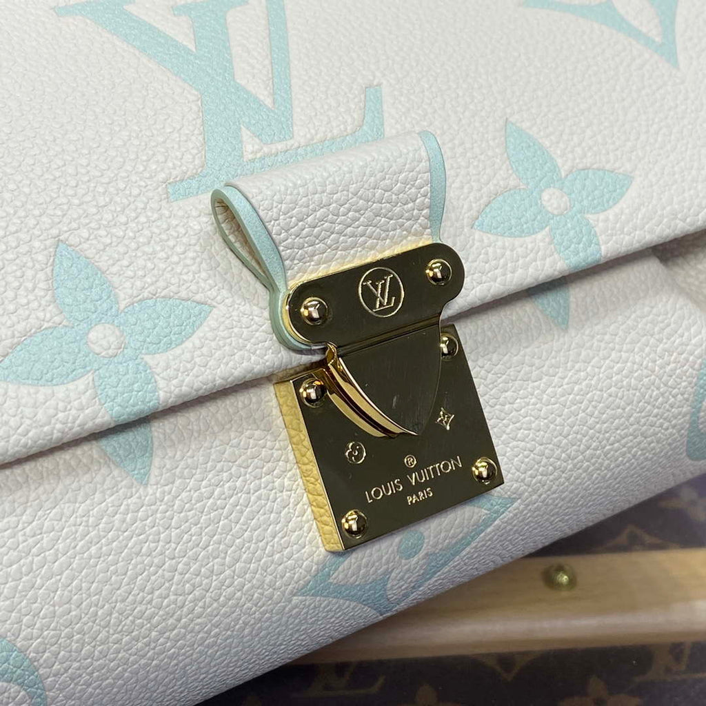 LV M46842 Louis Vuitton Favourite Bag bicolor Monogram Empreinte leather Green
