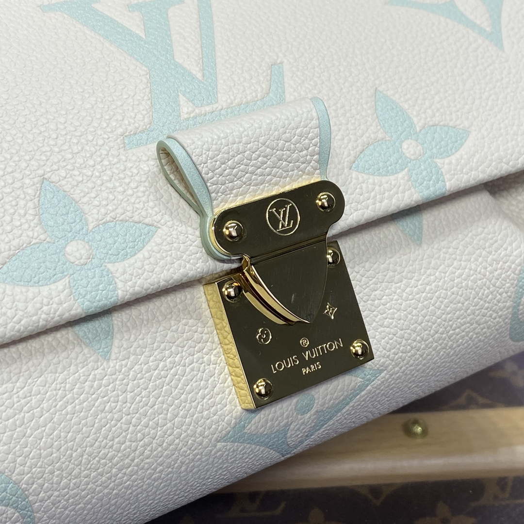 LV M46842 Louis Vuitton Favourite Bag bicolor Monogram Empreinte leather Green