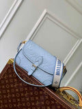 LV M46846 Louis Vuitton Diane Satchel Bag Blue Hour