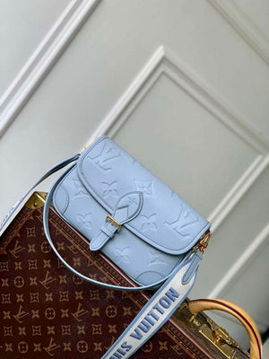 LV M46846 Louis Vuitton Diane Satchel Bag Blue Hour - Default Title - View 2