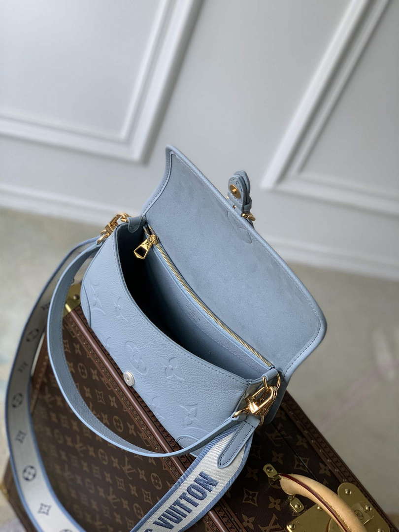 LV M46846 Louis Vuitton Diane Satchel Bag Blue Hour - Default Title - View 6