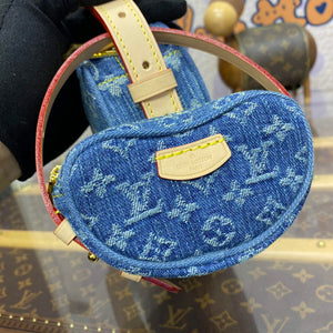 LV M46856 Louis Vuitton Croissant MM Handbag Monogram Denim - Default Title - View 5
