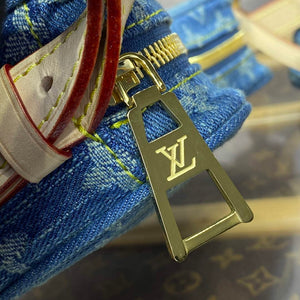 LV M46856 Louis Vuitton Croissant MM Handbag Monogram Denim - Default Title - View 7