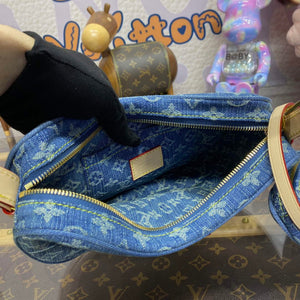 LV M46856 Louis Vuitton Croissant MM Handbag Monogram Denim - Default Title - View 9