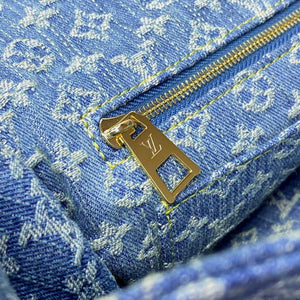 LV M46871 Louis Vuitton OnTheGo MM Tote Bag Monogram Denim - Default Title - View 7