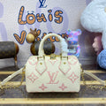 LV M46875 Louis Vuitton Speedy Bandouliere  20 Handbag Latte/Chamallow - Default Title - View 1
