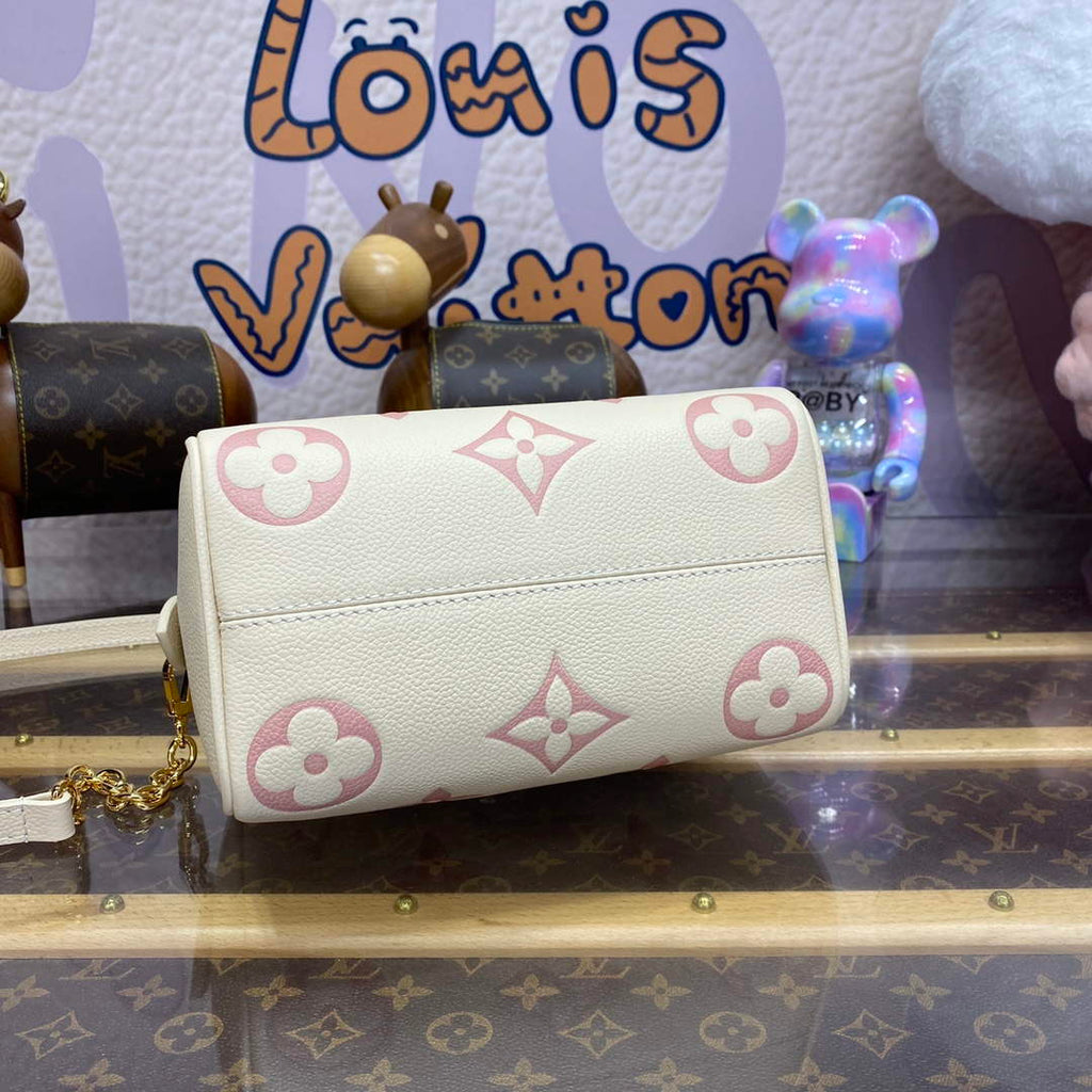 LV M46875 Louis Vuitton Speedy Bandouliere  20 Handbag Latte/Chamallow