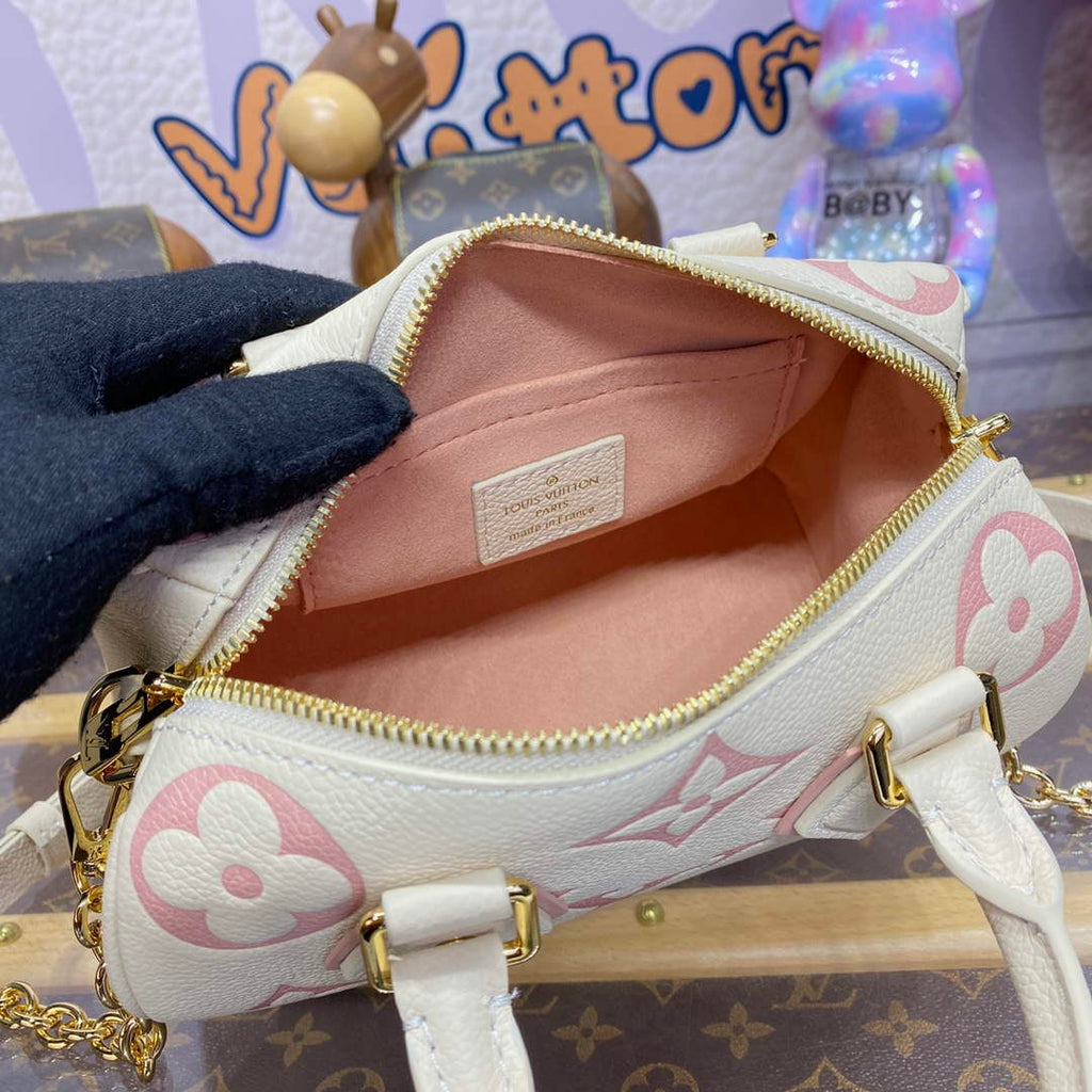LV M46875 Louis Vuitton Speedy Bandouliere  20 Handbag Latte/Chamallow